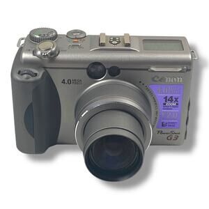 Canon PowerShot G3 4.0MP Digital Camera Silver Tested Parts No Battery